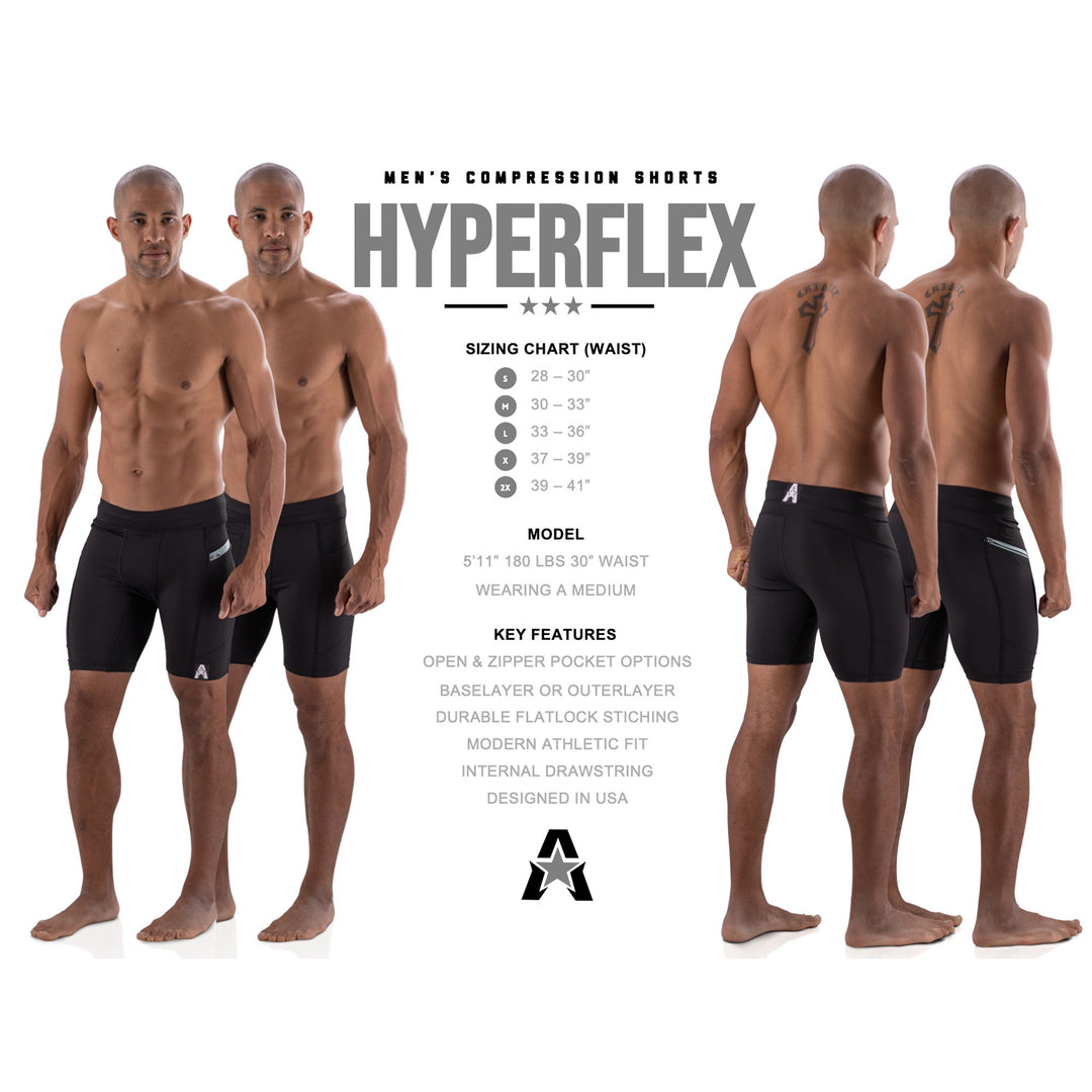 Hyperflex Base Hyperflex Men's Compression Shorts | Base Layer With Pockets