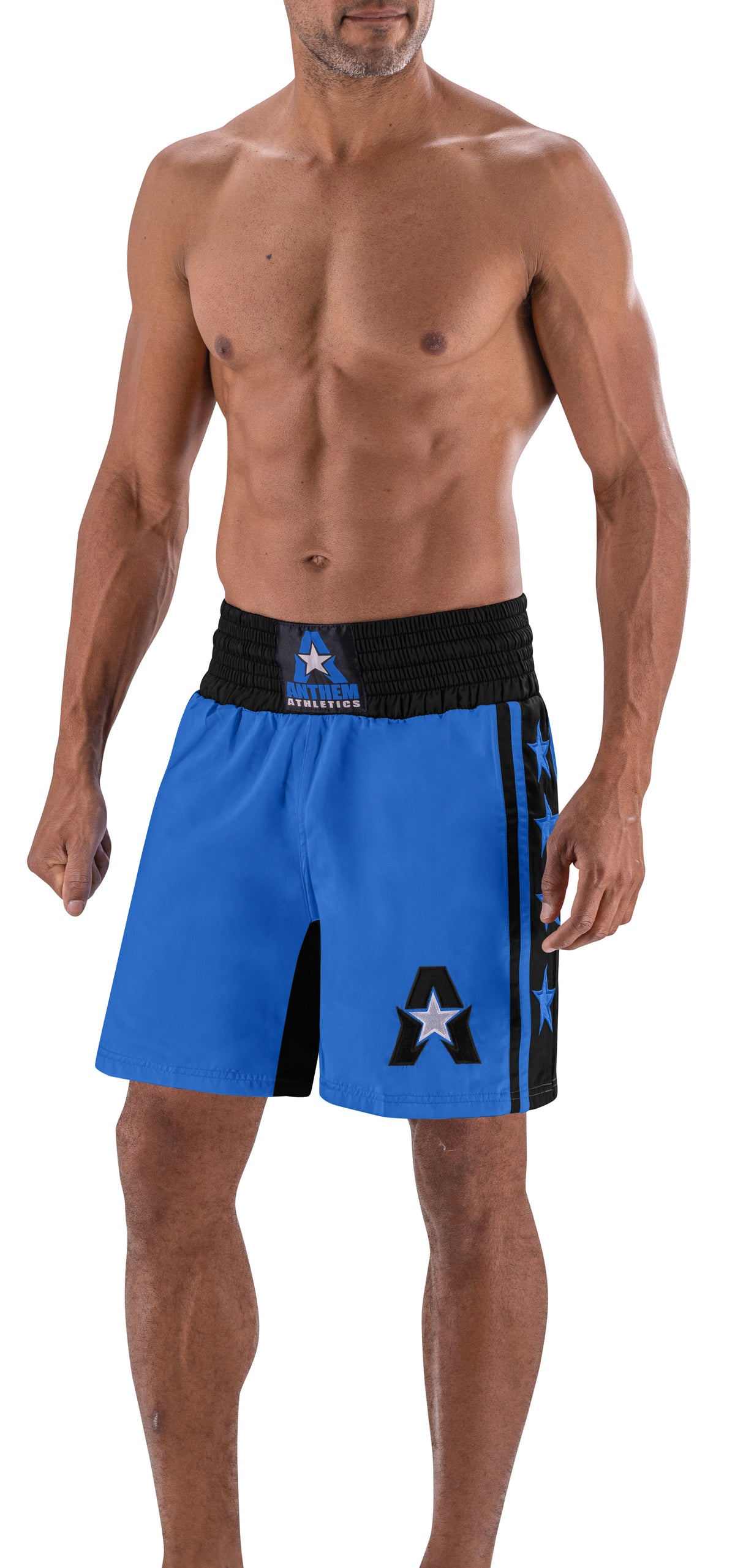  Anthem Athletics Classic Boxing Shorts - Machine Washable  Boxing Trunks for Men & Women - Blue, White & Red - Small : Clothing, Shoes  & Jewelry