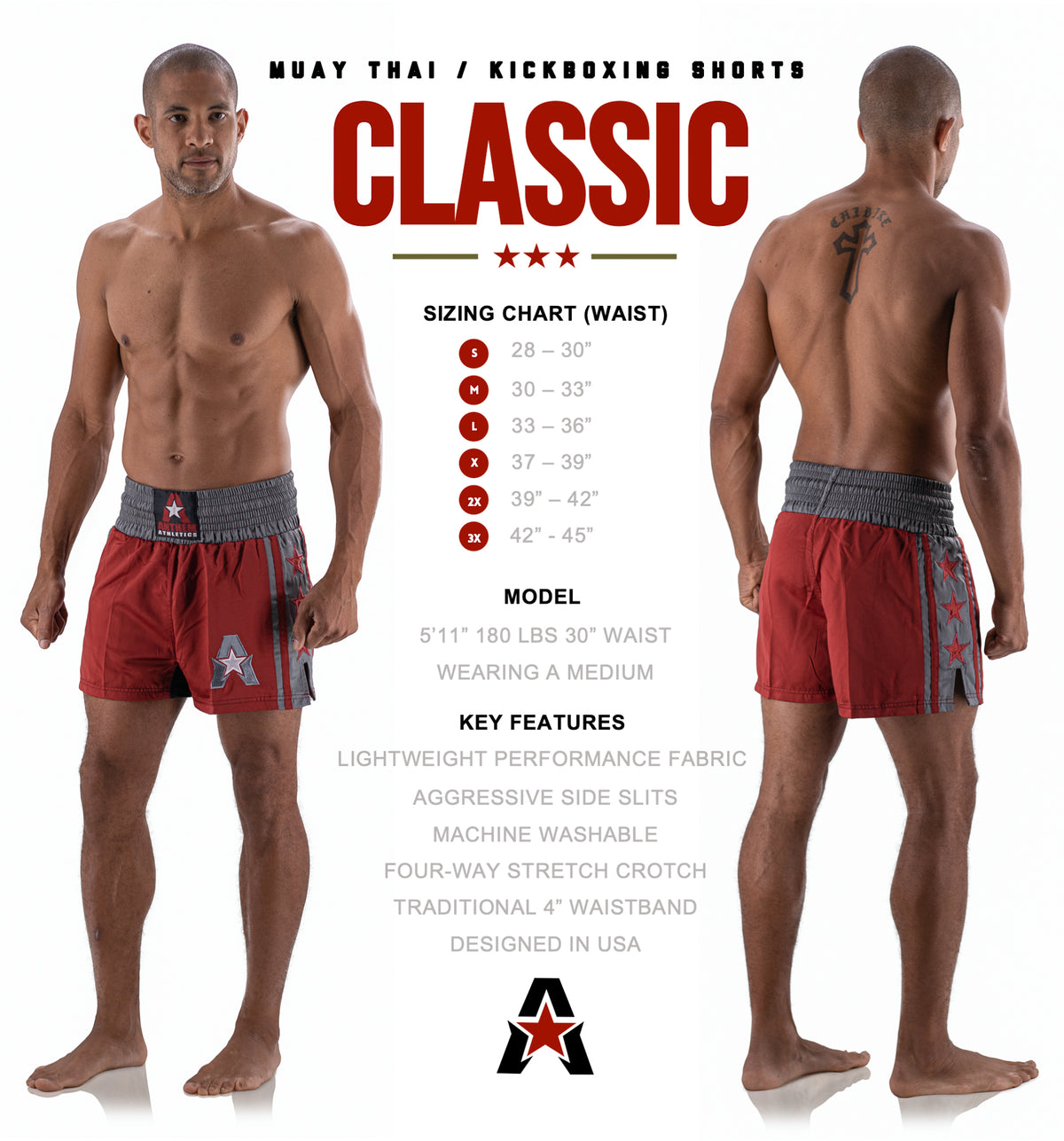 Classic Muay Thai &amp; Kickboxing Shorts
