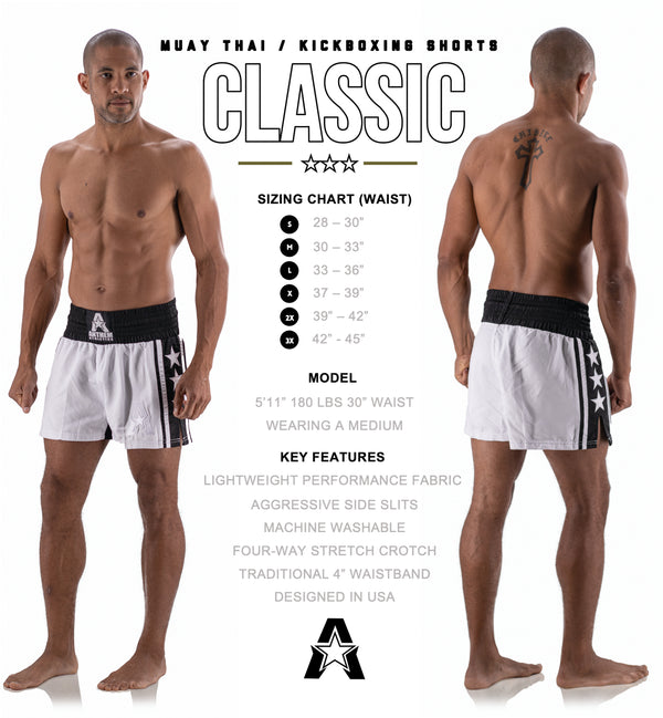 Classic Muay Thai &amp; Kickboxing Shorts